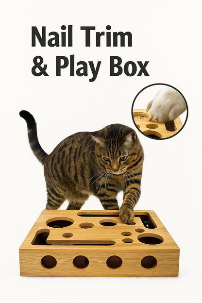 Cleara™ Cat Scratch Box – Self Trimming Nail Care & Play Toy